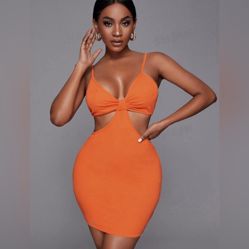 Cut out mini dress